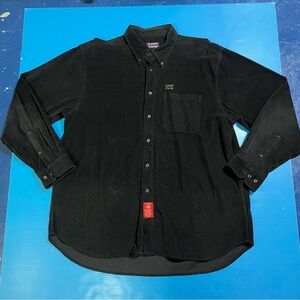 Ice Men's Black Casual Button-Down Shirt